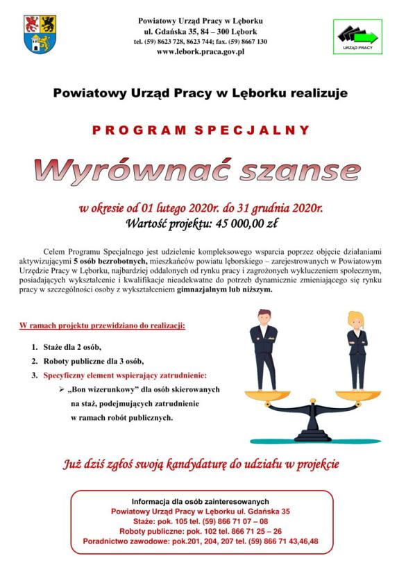 Grafika: Program Specjalny „Wyrównać szanse”