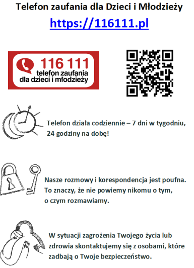 Grafika: Telefon zaufania dla Dzieci i Młodzieży